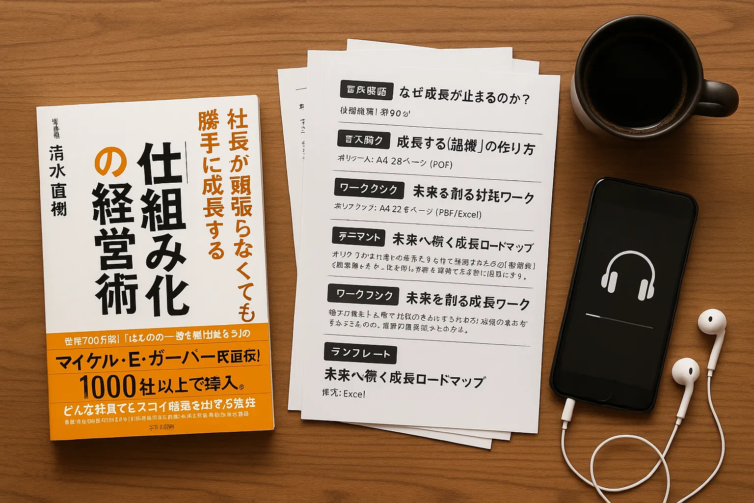 仕組み経営で会社が成長するイメージ